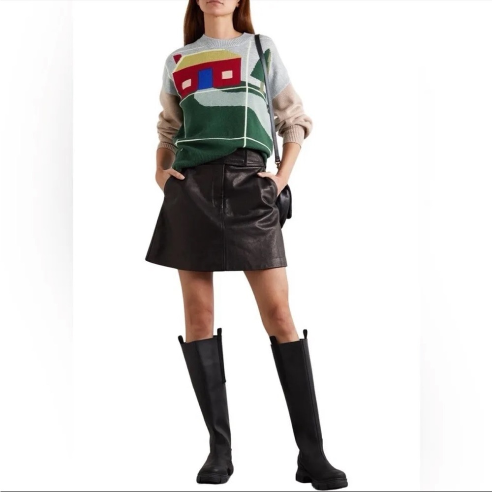 Staud Instarsia Cabin Sweater